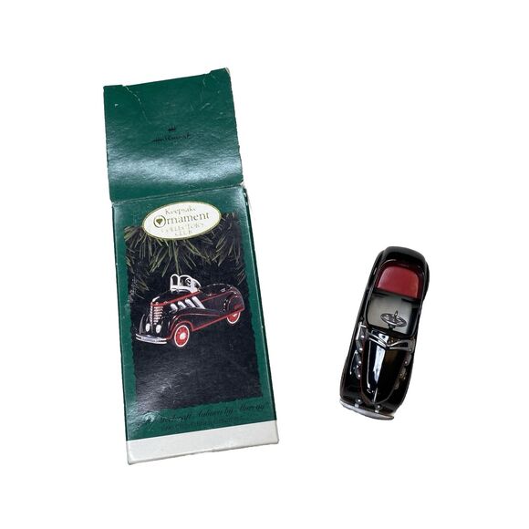 1996 Hallmark KOC 1937 STEELCRAFT AUBURN by MURRAY Ornament Kiddie Car Classics - Picture 1 of 11